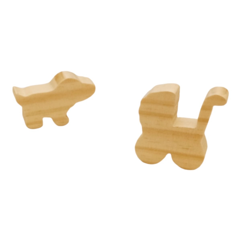 SET FAMILIA 6 FIGURAS DE MADERA NATURAL MONTESSORI WALDORF