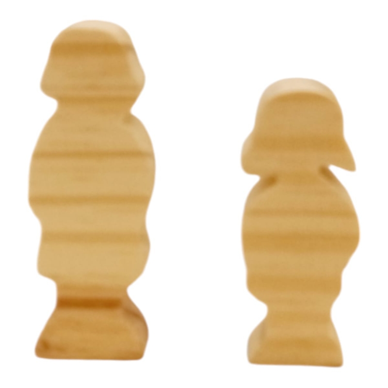 SET FAMILIA 6 FIGURAS DE MADERA NATURAL MONTESSORI WALDORF